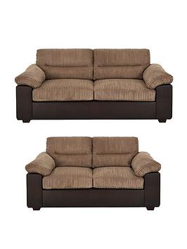 Very Home Armstrong 3 + 2 Seater Sofa Set (Buy &Amp; Save!) - Brown - Fsc&Reg; Certified