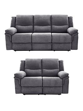 Very Home Albion Fabric 3 + 2 Seater Manual Recliner Sofa