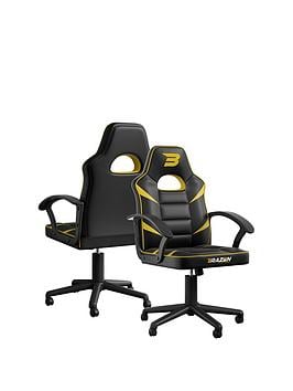 Brazen Valor Mid Back Pc Gaming Chair - Yellow