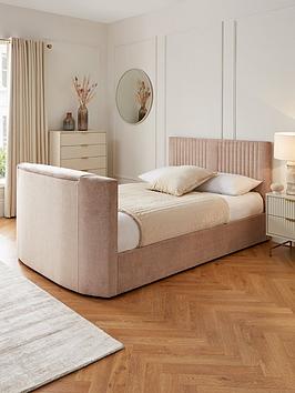Very Home Prent Tv Bed With Voice Control And Mattress Options (Buy &Amp; Save!) - Natural - Bed Frame Only