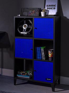 X Rocker Mesh-Tek Tall 6 Cube Storage And Display Unit
