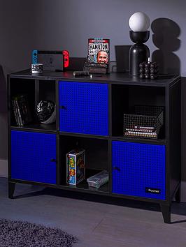 X Rocker Mesh-Tek Wide 6 Cube Storage And Display Unit