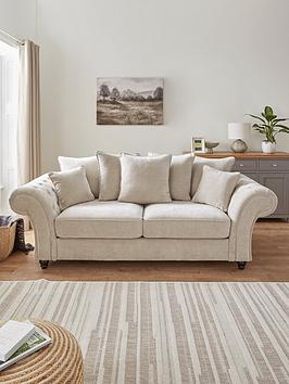 Very Home Windsor 3 Seater Fabric Scatter Back Sofa - Fsc&Reg; Certified