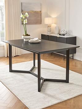 Very Home Ari 160 Cm Dining Table - Black - Fsc&Reg; Certified