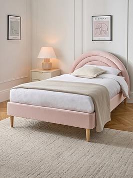 Very Home Rainbow Small Double Bed With Mattress Option (Buy &Amp; Save!) - Pink - Fsc&Reg; Certified - Bed Frame With Standard Mattress