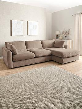 Very Home Monte Carlo Fabric Right Hand Corner Chaise Sofa - Made To Order In The Uk