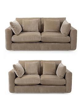 Very Home Monte Carlo 3 + 2 Seater Fabric Sofa Set (Buy &Amp; Save!) - Made To Order In The Uk