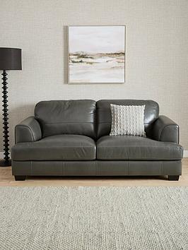 Very Home Astoria Standard Back 3 Seater Leather Sofa