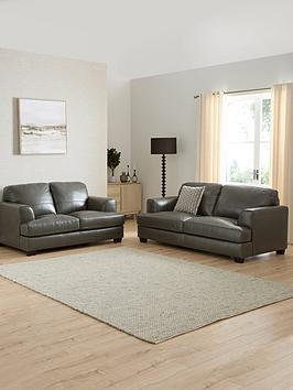 Very Home Astoria 3 + 2 Leather Sofa Set (Buy &Amp; Save!)