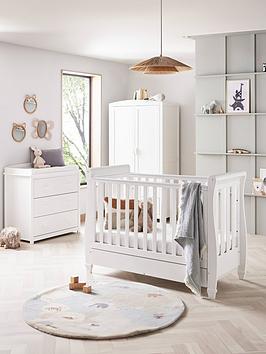Babymore Eva 3-Piece Nursery Furniture Room Set - White