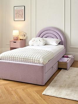 Very Home Rainbow Children'S Single Bed Frame With Drawers And Mattress Options (Buy And Save!) - Lilac - Fsc&Reg; Certified - Bed Frame Only