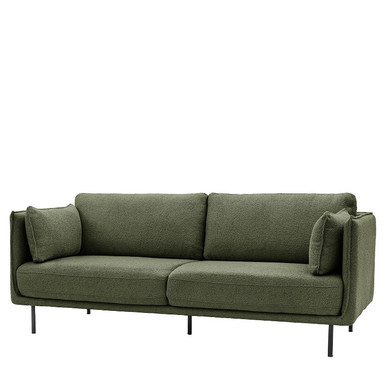 Gallery Direct Wigmore Green Boucle Sofa – Modern