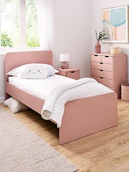 Very Home Aspen Children'S Single Bed With Mattress Options (Buy &Amp; Save!) - Pink - Bed Frame With Premium Mattress