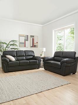 Very Home Wilmslow 3 + 2 Seater Leather Sofa Set (Buy &Amp; Save!)