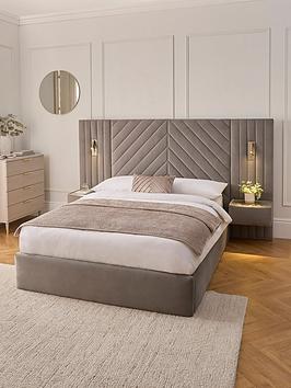 Very Home Torrance Bed With Mattress Options (Buy &Amp; Save!)  - Bed Frame With Microquilt Mattress