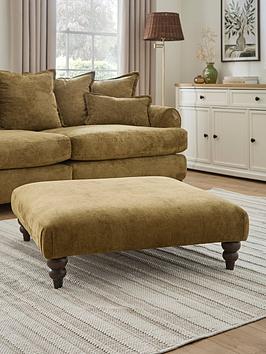 Very Home Amersham Plain Fabric Footstool - Made To Order In The Uk