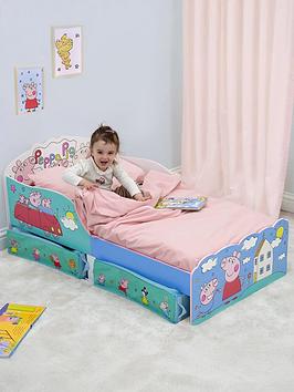 Peppa Pig Peppa Playful Toddler Bed With Storage