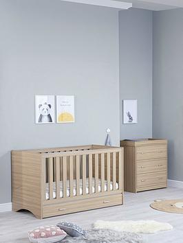 Babymore Veni 2 Piece Room Set With Drawer - Oak