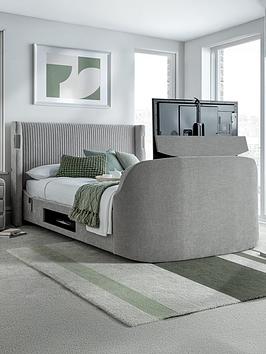 Very Home Utopia Tv Bed With Dolby Sound System And Airsprung Mattress Options - Bed Frame With Airsprung Platinum Mattress