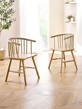 Julian Bowen Set Of 2 Kaito Dining Chairs