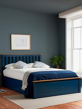 Birlea Phoenix Ottoman Wooden Bed - Blue - King