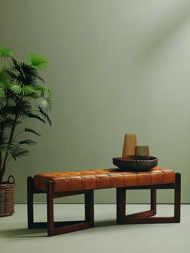 Premier Housewares Inca Lether Bench
