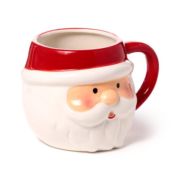 Ceramic Shaped Head Mug  Christmas Santa Head | Bed Sava