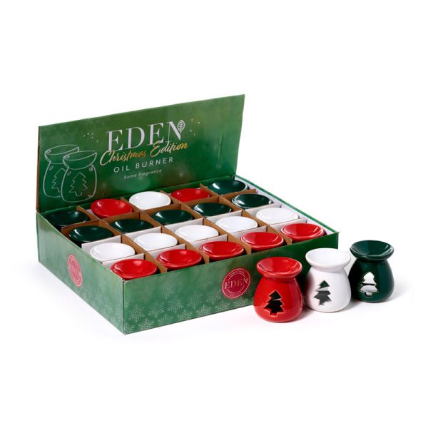 Ceramic Small Christmas Oil Burner  Christmas Cutout | Bed Sava