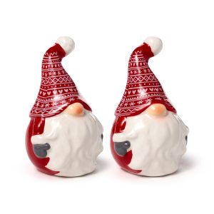 Ceramic Salt  Pepper Set  Scandi Christmas Gonk | Bed Sava