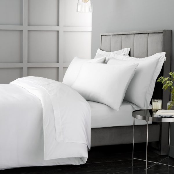Bianca 400 Thread Count Cotton Sateen Double Duvet Cover Set with Pillowcase | Bed Sava