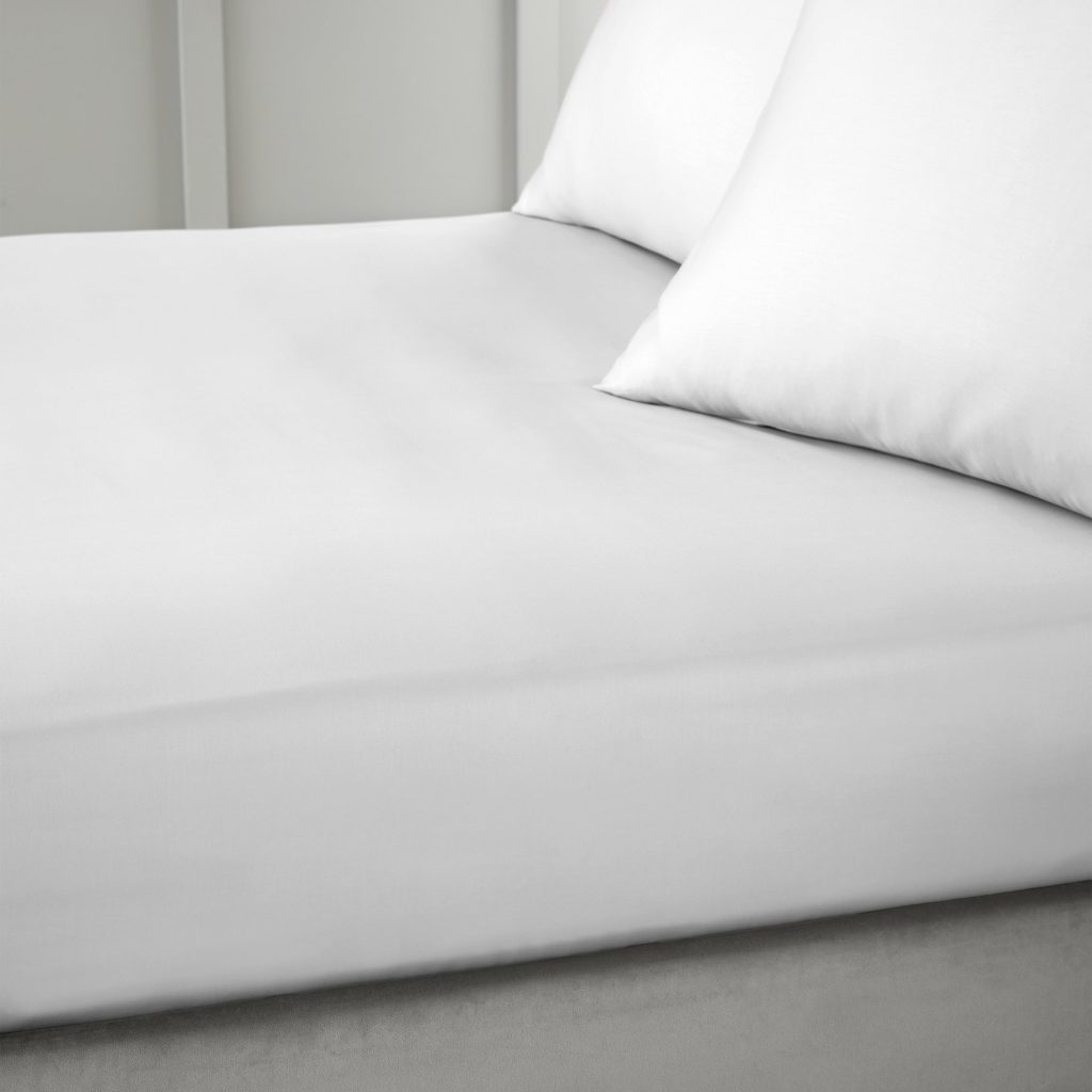 Bianca 400 Thread Count Cotton Sateen Single Fitted Sheet