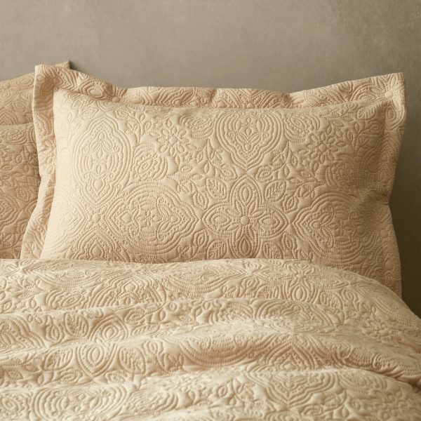 Pineapple Elephant Casablanca Pinsonic Pillowsham Pair Natural | Bed Sava