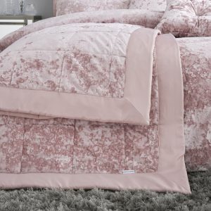 Catherine Lansfield Crushed Velvet Quilted Bedspread | Bed Sava