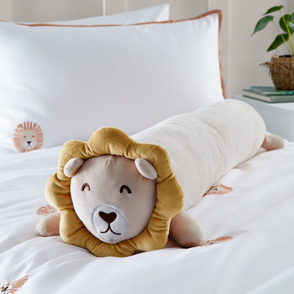 Catherine Lansfield Cuddle Friends Lion Large 3D Cushion | Bed Sava