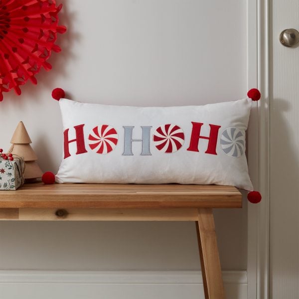 Catherine Lansfield Christmas Ho Ho Ho Cushion | Bed Sava