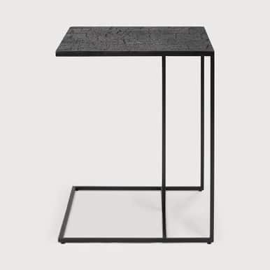 Triptic Side Table - Lava Black