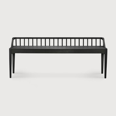 Ethnicraft Oak Spindle Bench - Black