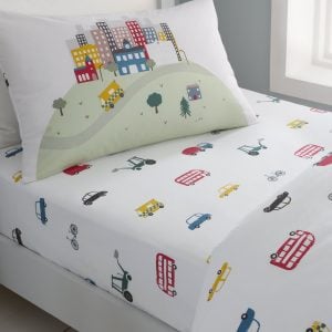 Bianca Transport Cotton Fitted Sheet White | Bed Sava