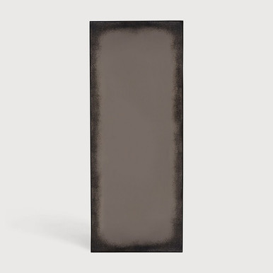 Heavy Aged Bronze Floor Mirror