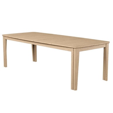 Skovby 108 Dining Table solid oak white oil + black laminate