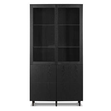 Skovby 410 Display Cabinet walnut lacquer
