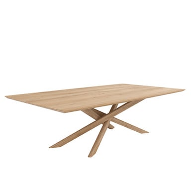 Ethnicraft Mikado Oak Dining Table size & price:length 280 width 110 height 76cm