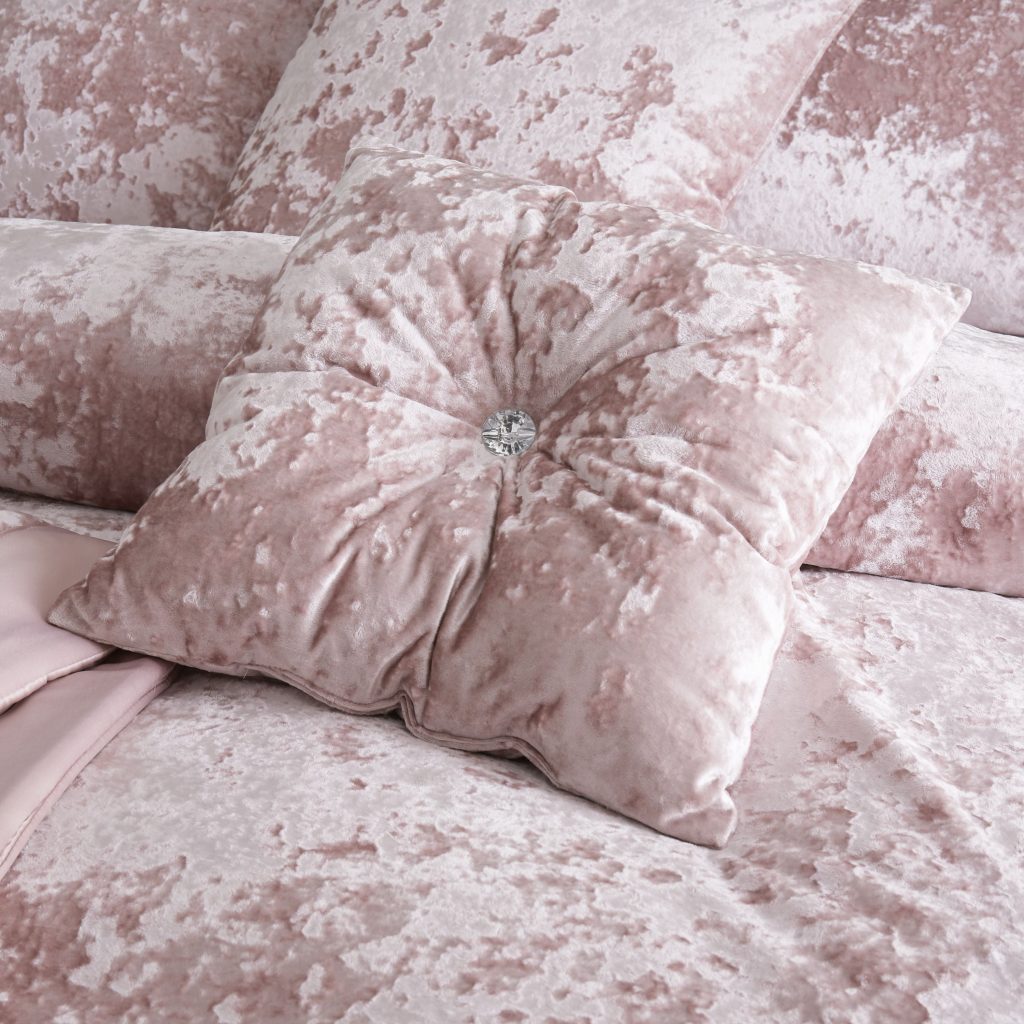 Catherine Lansfield Crushed Velvet Cushion | Bed Sava
