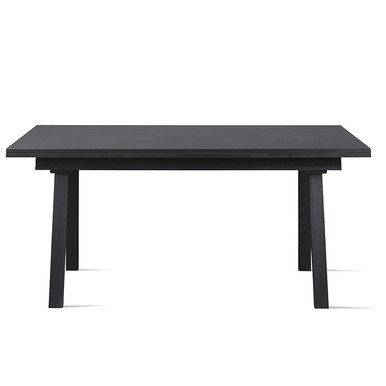 Skovby 126 Dutch Pull-Out Dining Table black oak veneer
