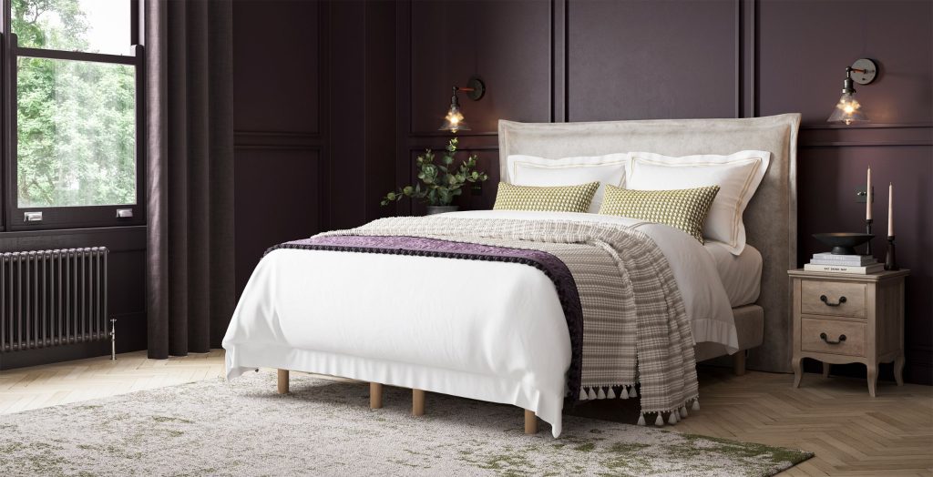 Sleepeezee Canterbury Headboard - Linen Chenille, Double