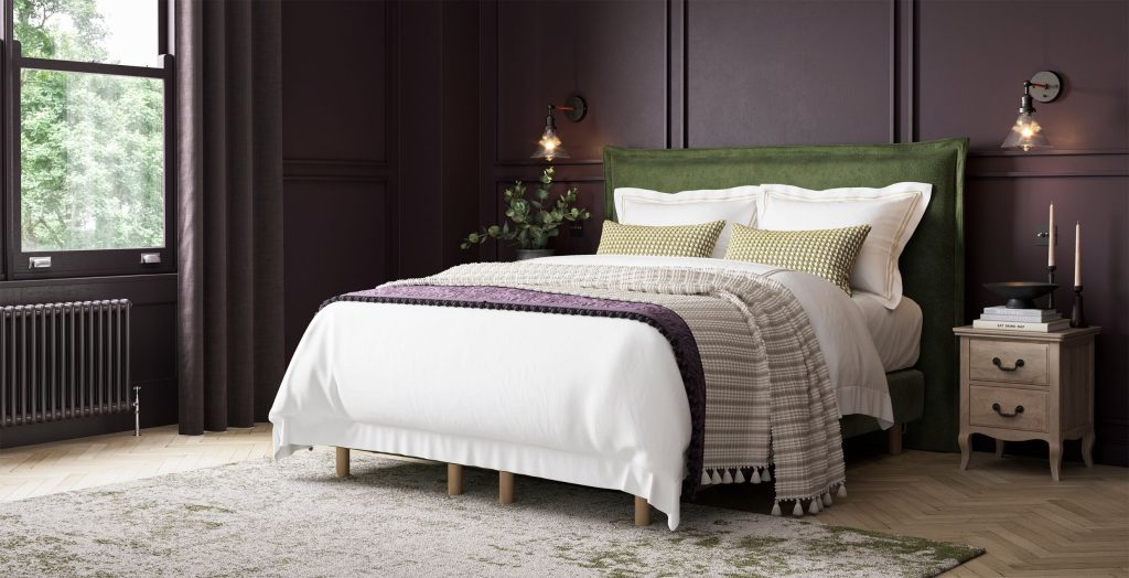 Sleepeezee Canterbury Headboard - Pine Chenille, Double