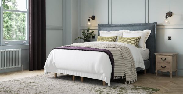 Sleepeezee Canterbury Headboard  Storm Chenille King | Bed Sava