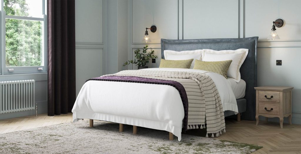 Sleepeezee Canterbury Headboard - Storm Chenille, Super King
