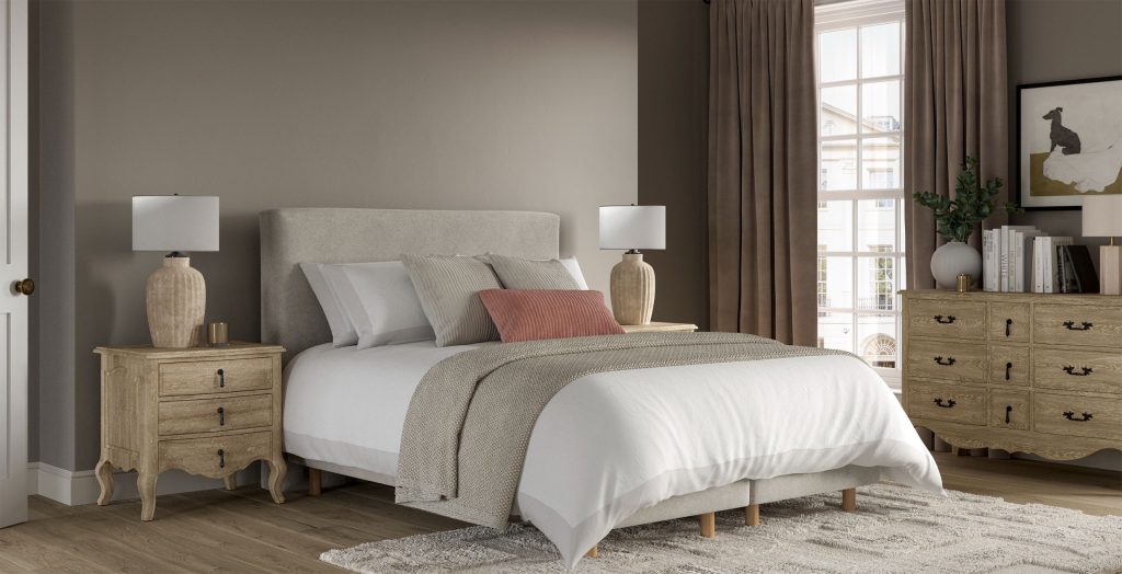 Sleepeezee Pembury Headboard - Clay Bouclé, King