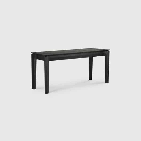 Ethnicraft Bok Black Oak Bench 126 x 35 x 46 cm | Bed Sava